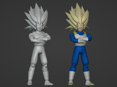 Vegeta Super Saiyan 3 - Dragonball Daima Model 3D