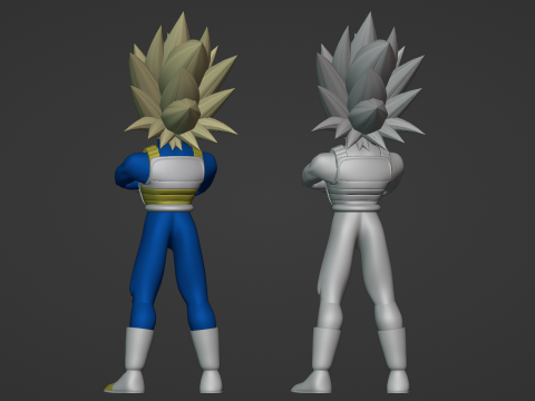 Vegeta Super Saiyan 3 - Dragonball Daima Model 3D