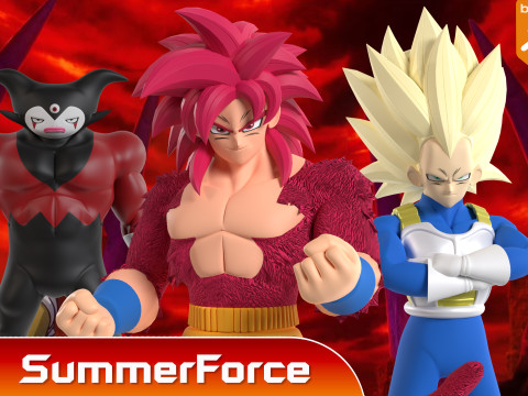 Goku Super Saiyan 4 - Dragonball Daima Model 3D