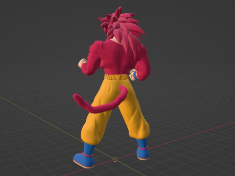 Goku Super Saiyan 4 - Dragonball Daima Model 3D