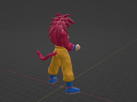 Goku Super Saiyan 4 - Dragonball Daima Model 3D