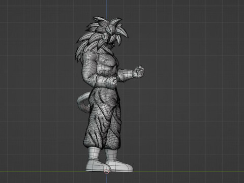 Goku Super Saiyan 4 - Dragonball Daima Model 3D
