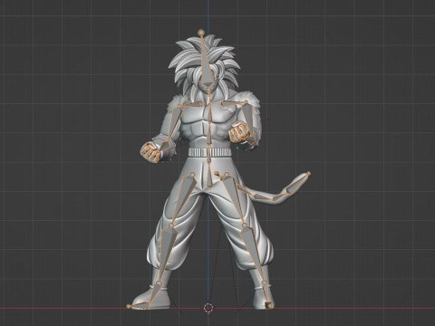 Goku Super Saiyan 4 - Dragonball Daima Model 3D