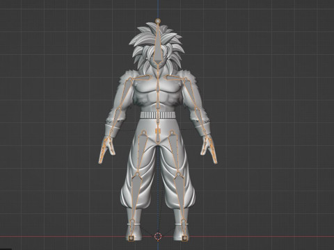 Goku Super Saiyan 4 - Dragonball Daima Model 3D