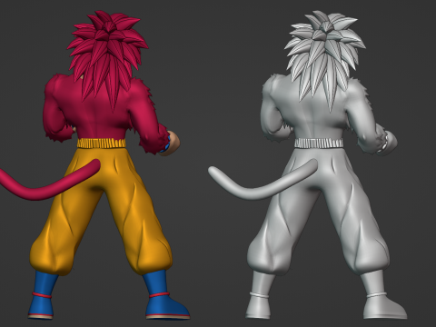 Goku Super Saiyan 4 - Dragonball Daima Model 3D