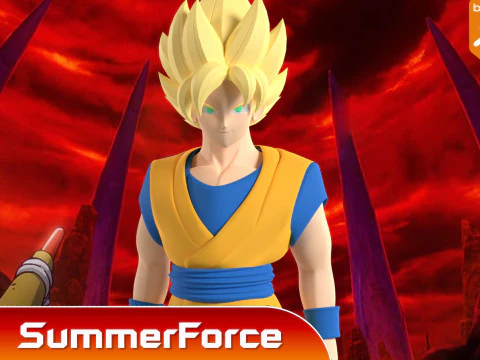 Goku Super Saiyan - Dragonball Daima 3D Model