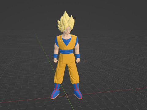 Goku Super Saiyan - Dragonball Daima 3D-Modell