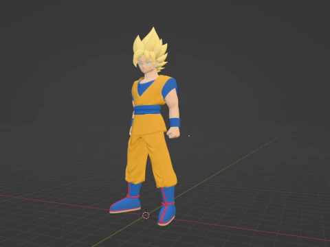 Goku Super Saiyan - Dragonball Daima 3D Model
