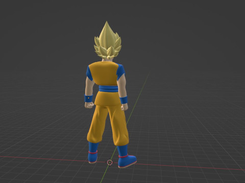 Goku Super Saiyan - Dragonball Daima 3D-Modell
