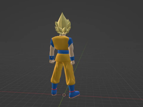 Goku Super Saiyan - Dragonball Daima 3D Model