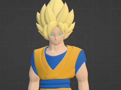 Goku Super Saiyan - Dragonball Daima 3D Model