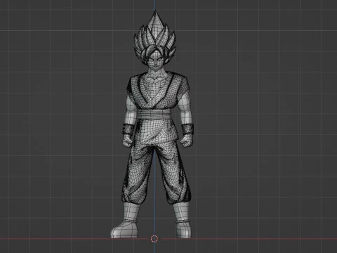 Goku Super Saiyan - Dragonball Daima 3D Model