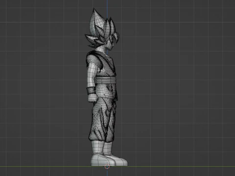 Goku Super Saiyan - Dragonball Daima 3D Model