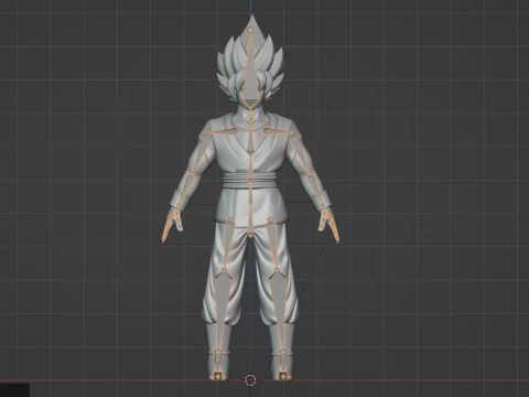 Goku Super Saiyan - Dragonball Daima 3D Model