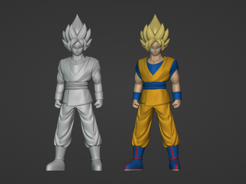Goku Super Saiyan - Dragonball Daima 3D-Modell
