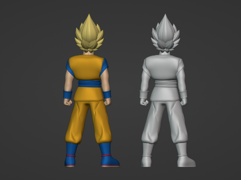 Goku Super Saiyan - Dragonball Daima 3D-Modell
