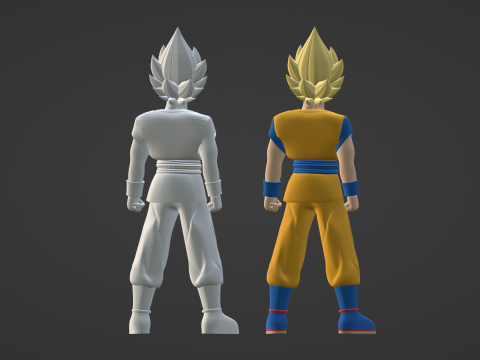 Goku Super Saiyan - Dragonball Daima 3D-Modell