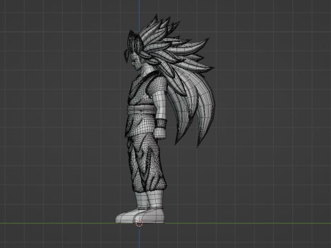 Goku Super Saiyan 3 - Dragonball Daima Modèle 3D