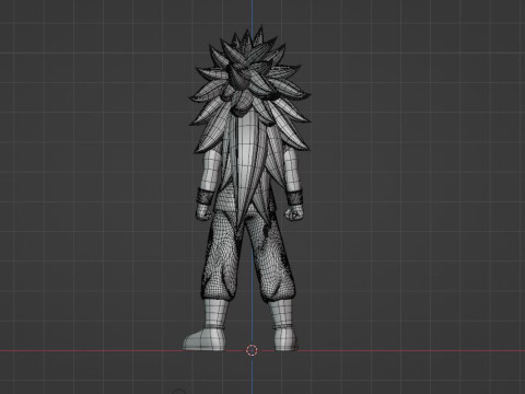 Goku Super Saiyan 3 - Dragonball Daima Modèle 3D