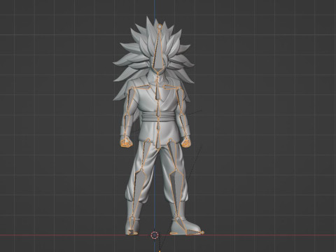 Goku Super Saiyan 3 - Dragonball Daima Modèle 3D