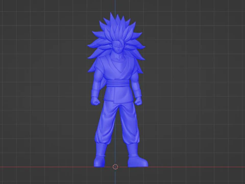 Goku Super Saiyajin 3 - Dragon Ball Daima Modelo 3D