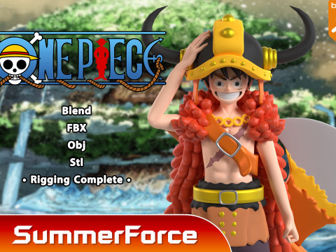 Luffy Elbaph - One Piece 3D-Modell