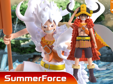 Luffy Elbaph - One Piece Model 3D
