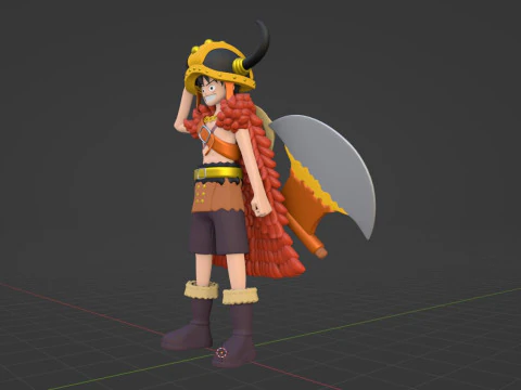 Luffy Elbaph - One Piece 3D Model