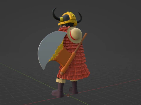 Luffy Elbaph - One Piece 3D Model