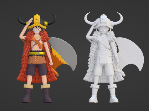 Luffy Elbaph - One Piece Model 3D
