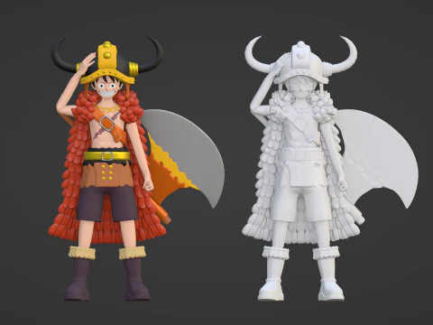 Luffy Elbaph - One Piece 3D Model