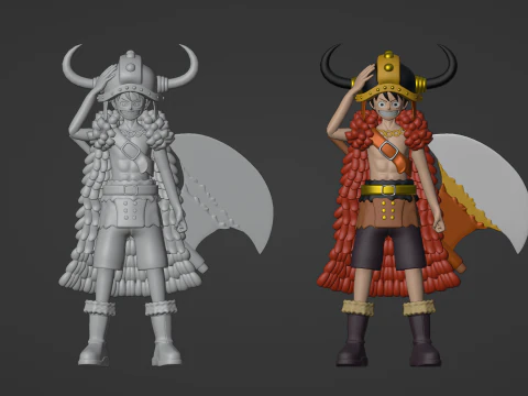 Luffy Elbaph - One Piece 3D Model