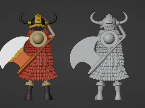 Luffy Elbaph - One Piece 3D Model