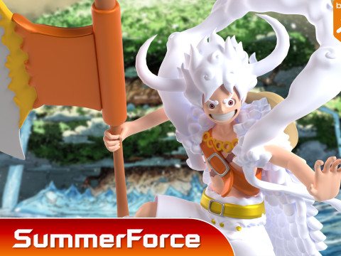 Luffy Gear 5 Elbaph - One Piece Model 3D