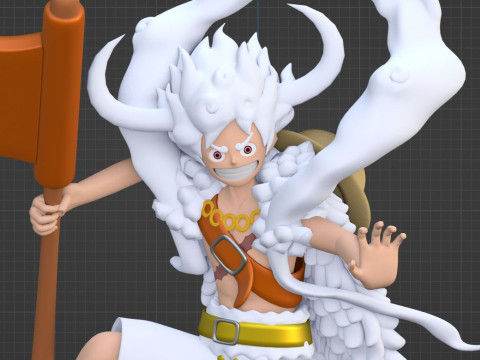 Luffy Gear 5 Elbaph - One Piece Model 3D