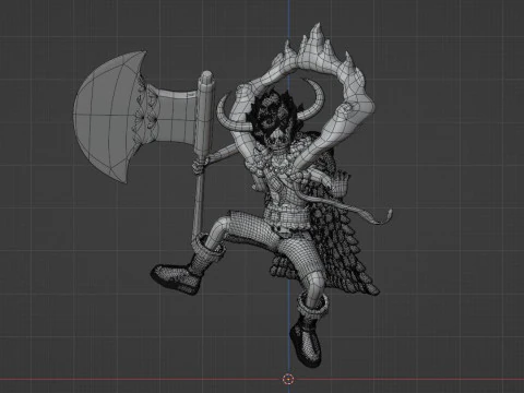 Luffy Gear 5 Elbaph - One Piece 3D Model