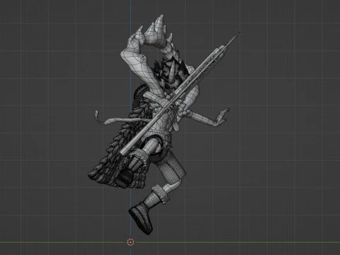 Luffy Gear 5 Elbaph - One Piece 3D Model