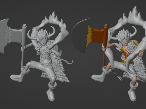 Luffy Gear 5 Elbaph - One Piece Model 3D