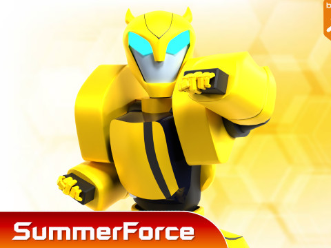 Bumblebee - Transformers Animated Model 3D