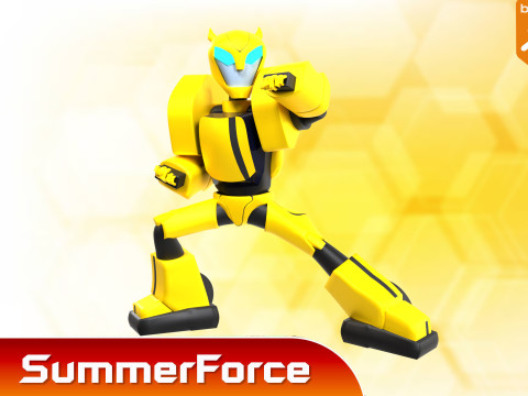 Bumblebee - Transformers Animated Model 3D