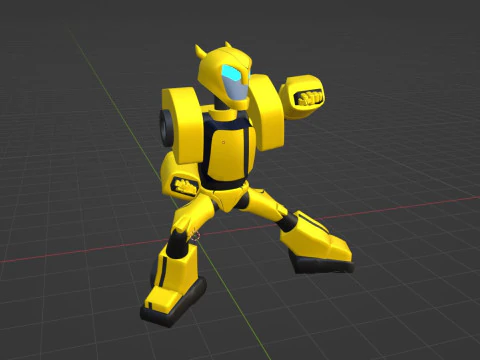 Bumblebee - Transformers Animated 3D Model
