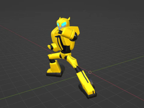 Bumblebee - Transformers Animated 3D Model