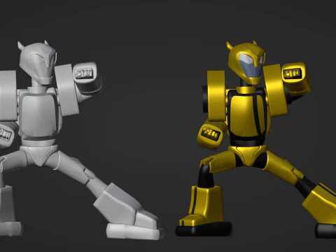Bumblebee - Transformers Animated 3D Model