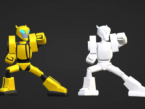 Bumblebee - Transformers Animated 3D Model