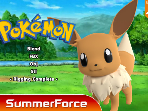 Eevee - Pokemon 3D-Modell