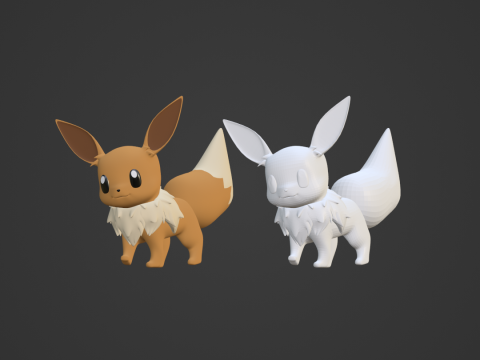 Eevee - Pokemon 3Dモデル