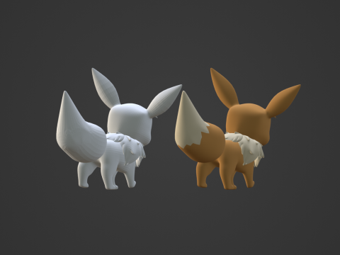 Eevee - Pokemon 3Dモデル