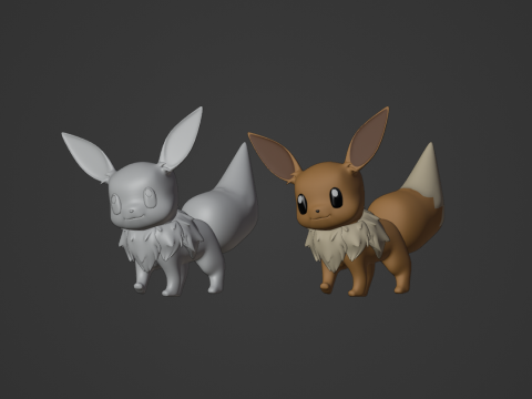 Eevee - Pokemon 3Dモデル