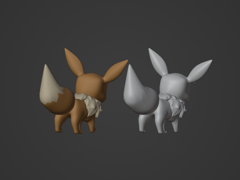 Eevee - Pokemon 3Dモデル