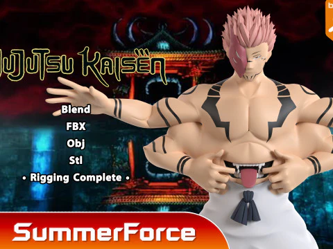 Sukuna True Form - Jujutsu Kaisen 3D Model